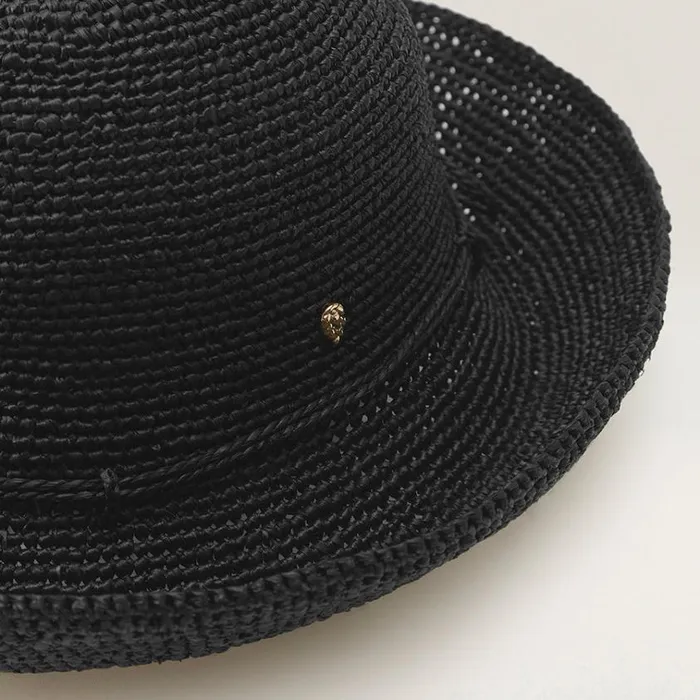 Helen Kaminski Provence 10 Charcoal Hats Rollable and Packable