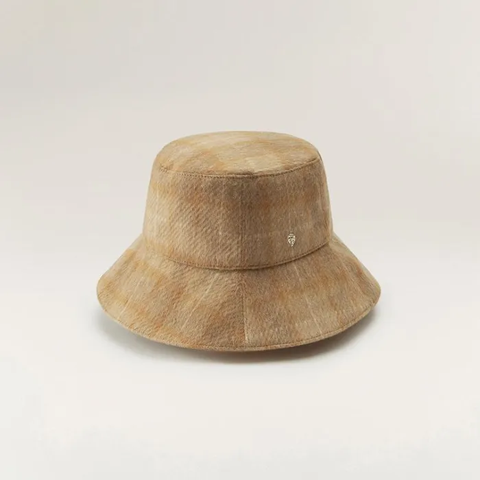 Helen Kaminski Roset Camel Check Hats Bucket