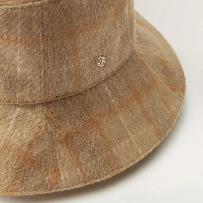 Helen Kaminski Roset Camel Check Hats Bucket