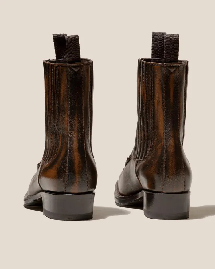 Hereu AGULLA 8211 SquareToe Braided Detail Chelsea Boot Women Boots