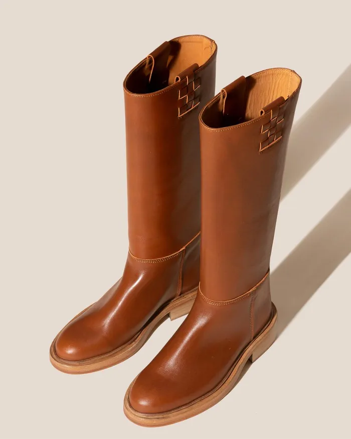 Hereu ANELLA 8211 Interwoven Detailed PullOn Boot Women Boots