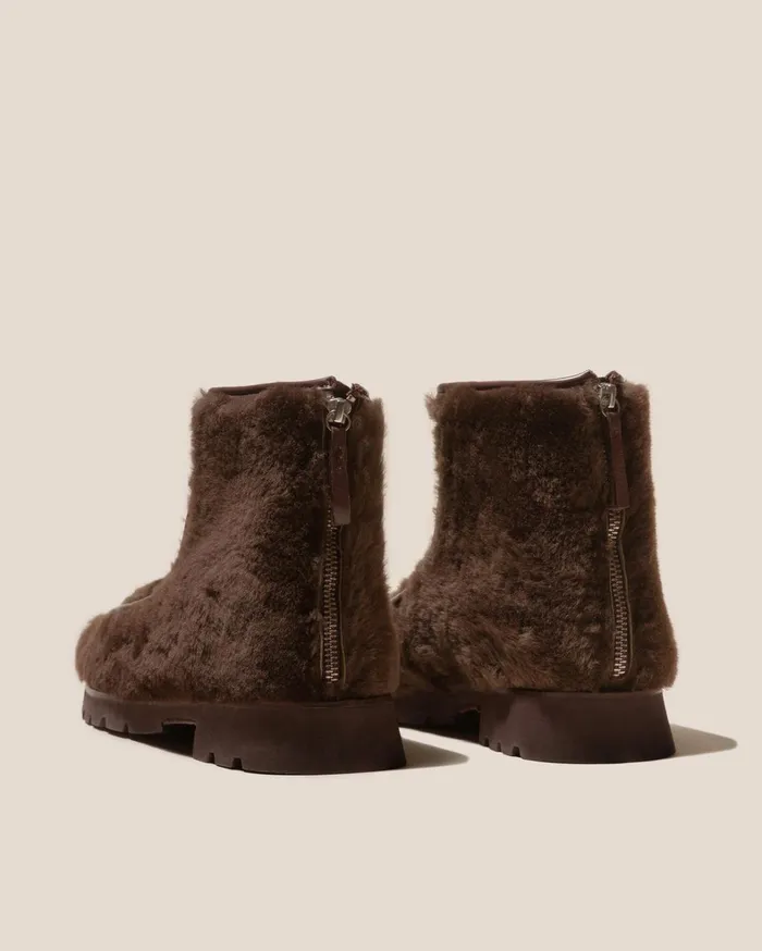 Hereu ARMENTA LOW ZIPPED 8211 Shearling Ankle Boot Loafer Women Boots