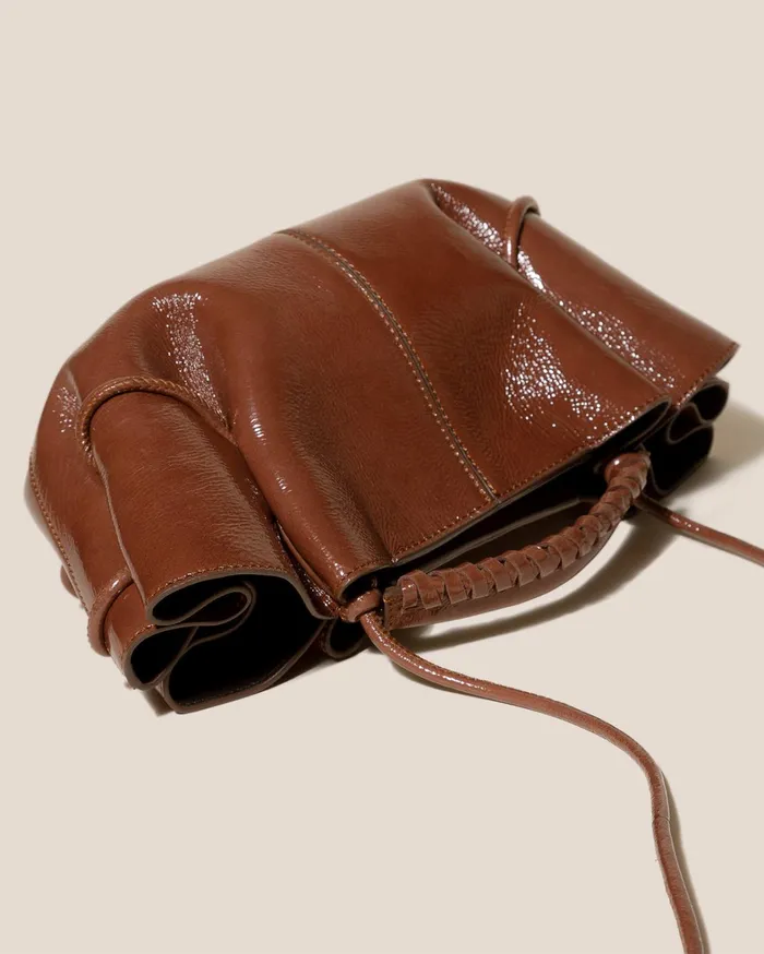 Hereu ARTA MINI CRINKLED GLOSSY 8211 Pleated Crossbody Bag Women Crossbody Bags