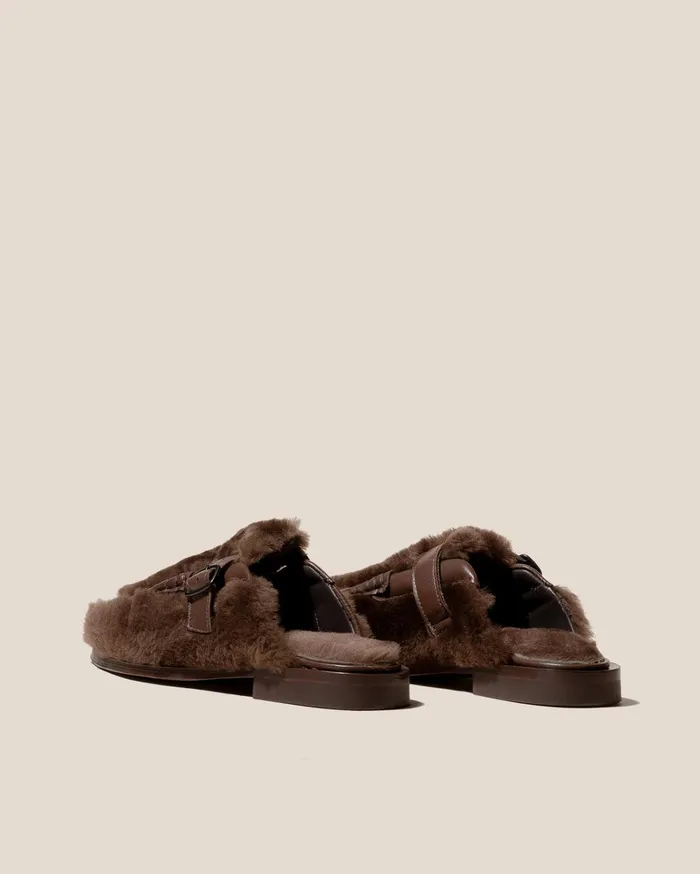 Hereu BARRACA SHEARLING 8211 Bucklestrap Mule Loafer Women Loafers