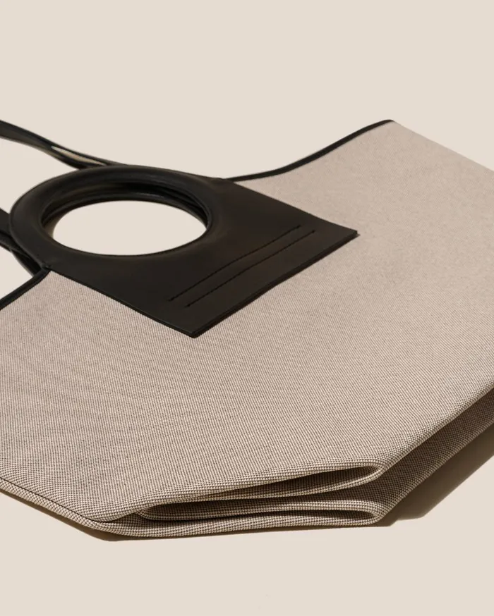 Hereu CALA S 8211 Leathertrimmed Canvas Tote Bag WomenMen Tote Bags