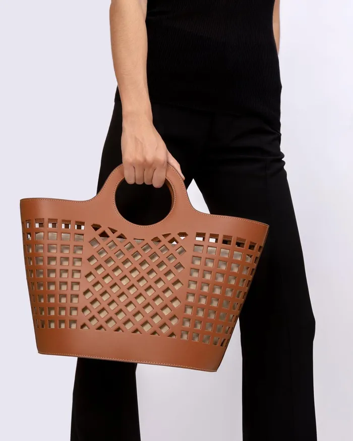 Hereu COLMADO 8211 Cutout Leather Tote Bag Women Crossbody Bags