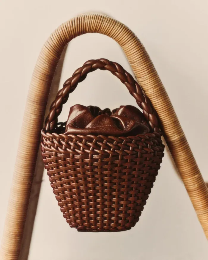 Hereu FIOL TOTE LEATHER 8211 HandBraided Mini Tote Bag Women Mini Bags