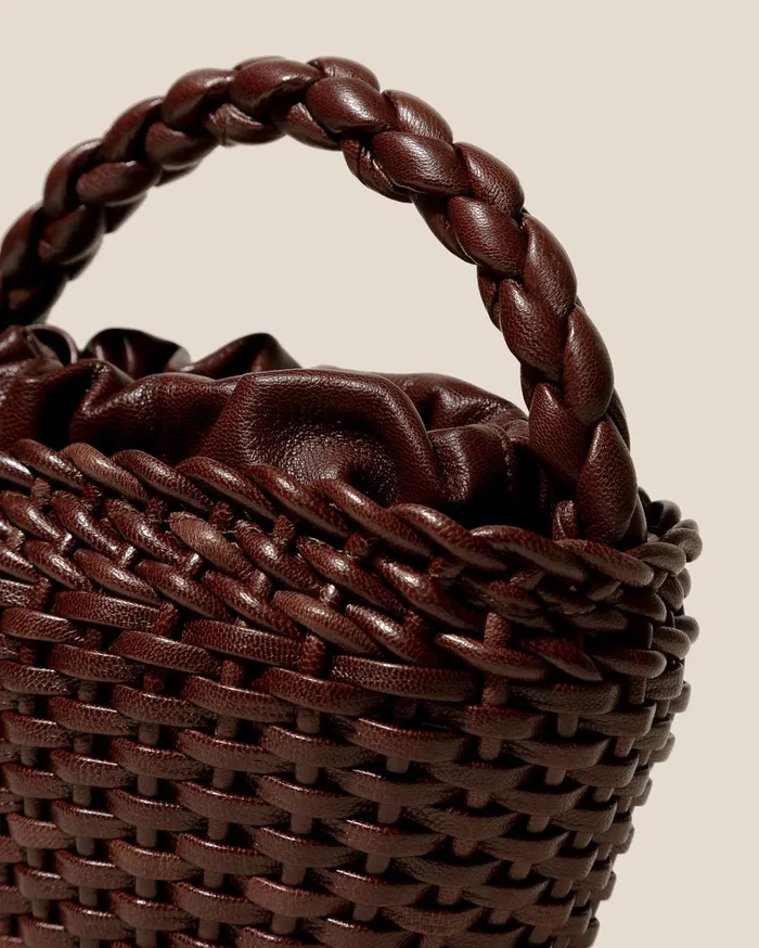 Hereu FIOL TOTE LEATHER 8211 HandBraided Mini Tote Bag Women Mini Bags