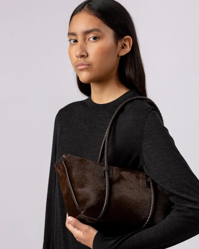 Hereu FORNA CALF HAIR 8211 Leather Framed Shoulder Bag Women Shoulder Bags