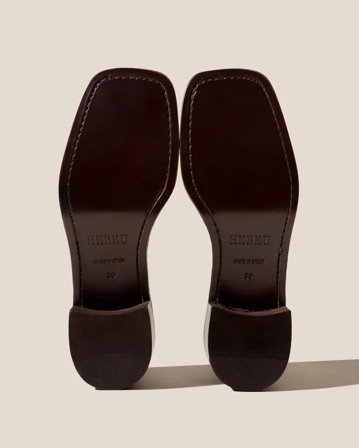 Hereu LLUISA HEELED 8211 Brushed Tbar Loafer Women Heels