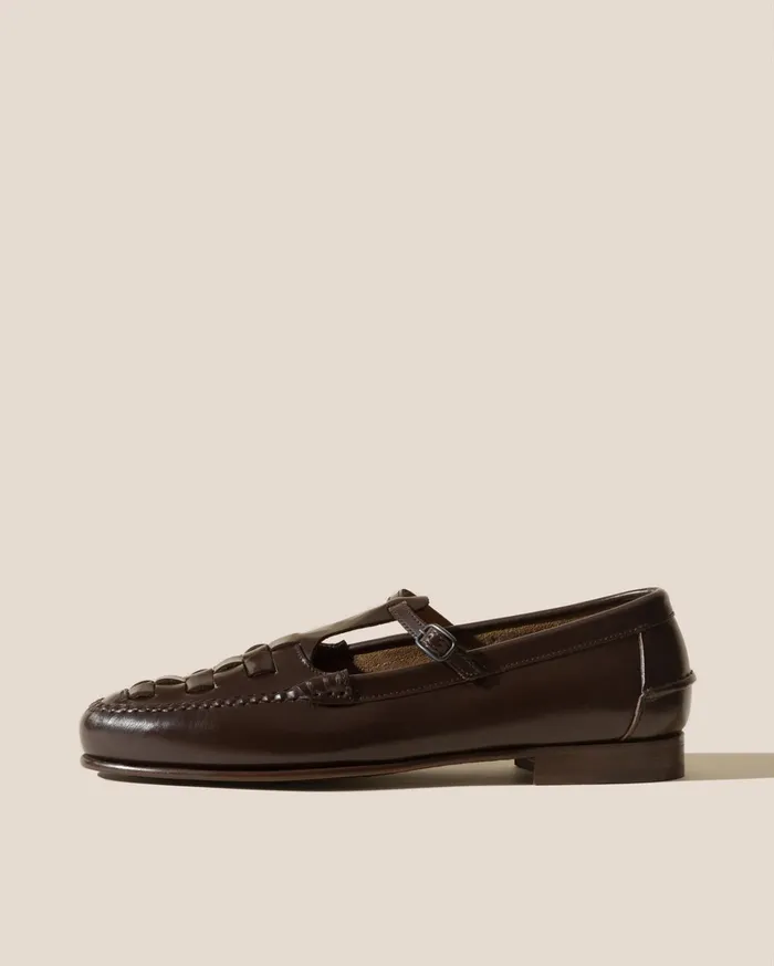 Hereu MAQUEDA 8211 Interwoven Tbar Loafer Women Loafers