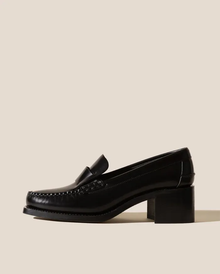 Hereu SINEU HEELED 8211 Interlaced Detail SlipOn Loafer Women Heels