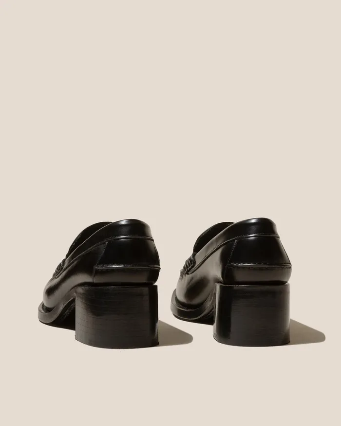 Hereu SINEU HEELED 8211 Interlaced Detail SlipOn Loafer Women Heels