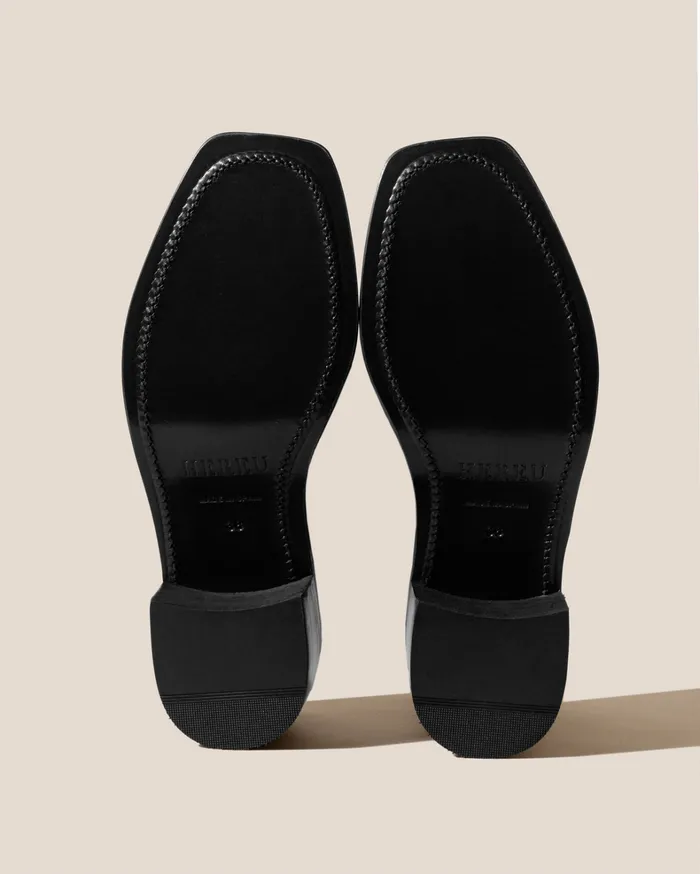 Hereu SINEU HEELED 8211 Interlaced Detail SlipOn Loafer Women Heels