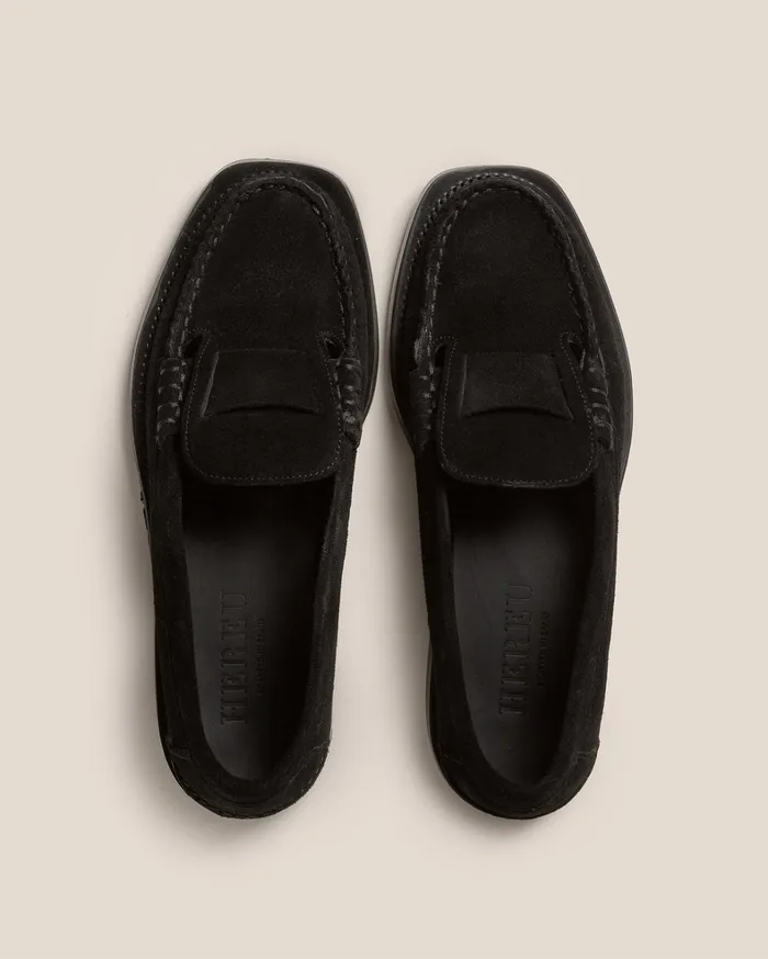 Hereu SINEU SUEDE 8211 Interlaceddetail Slipon Loafer Women Loafers