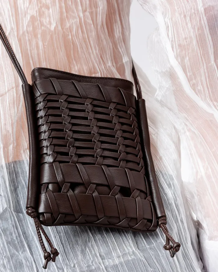 Hereu TRENA MINI 8211 Flat Square Crossbody Bag WomenMen Crossbody Bags