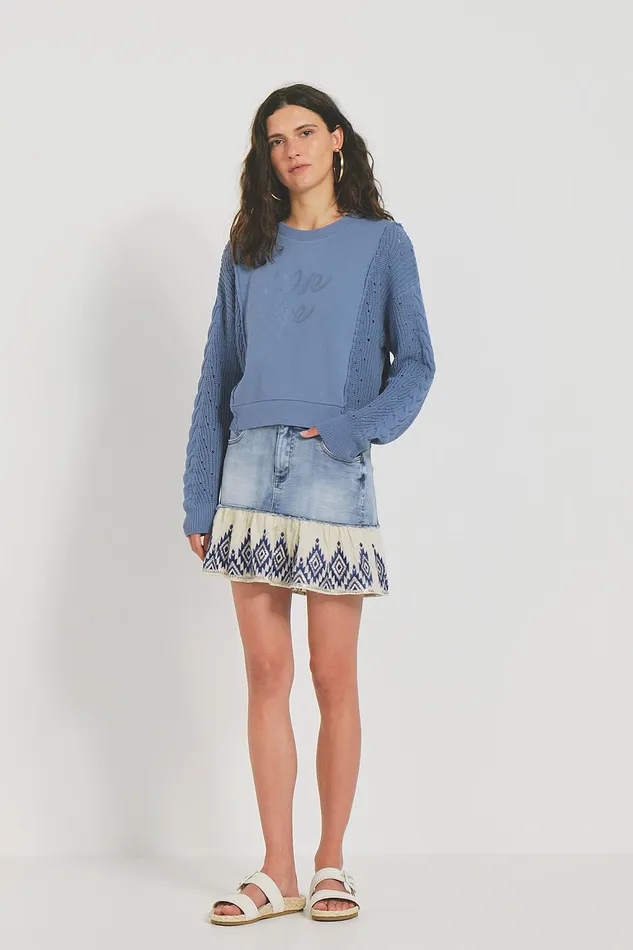 Hybrid Tricot Sweatshirt Women Desigual Sweatshirts