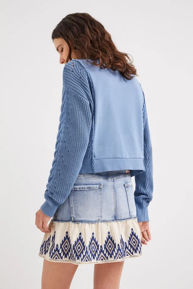 Hybrid Tricot Sweatshirt Women Desigual Sweatshirts