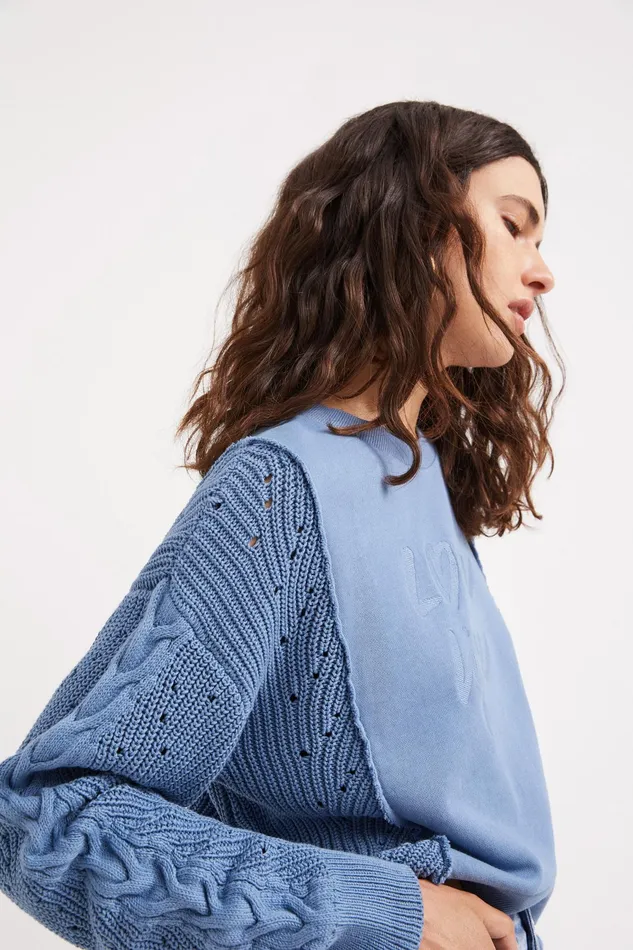 Hybrid Tricot Sweatshirt Women Desigual Sweatshirts