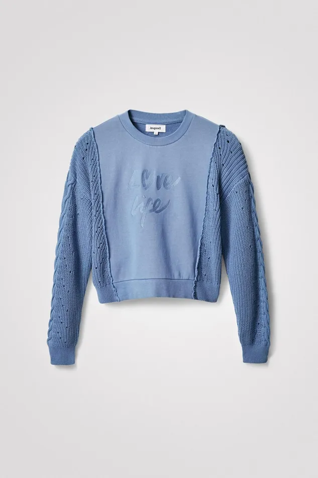 Hybrid Tricot Sweatshirt Women Desigual Sweatshirts