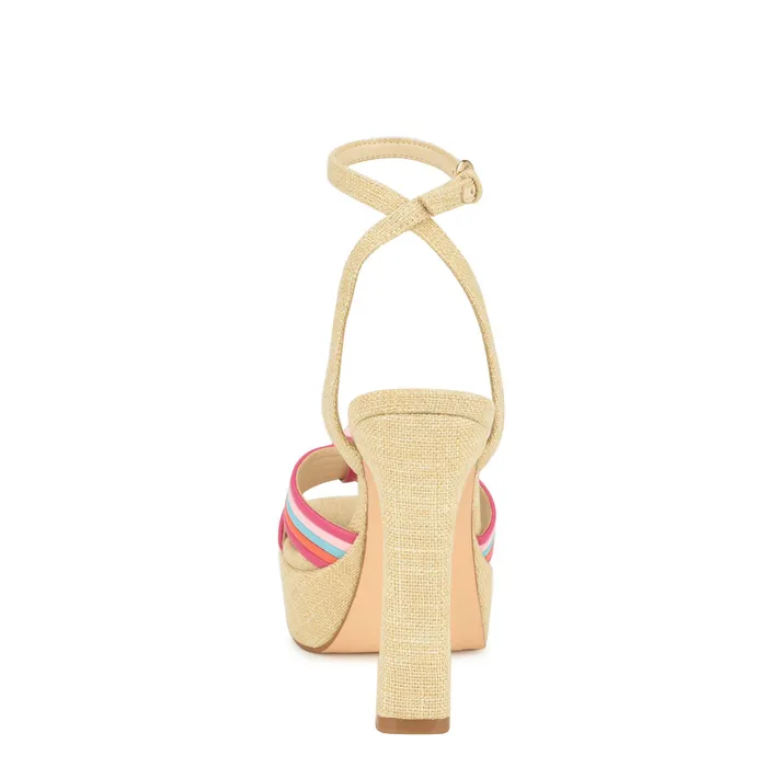 Irna Platform Ankle Strap Knotted Sandals Irna Platform Ankle Strap Knotted Sandals