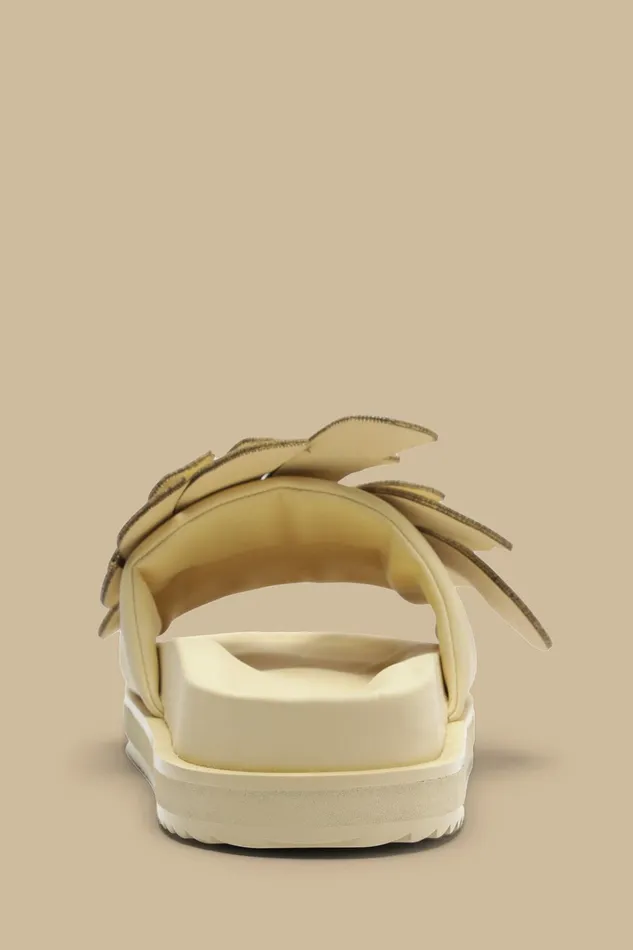 Ivory Monstera Slide Sandal Women FARM Rio Sandals
