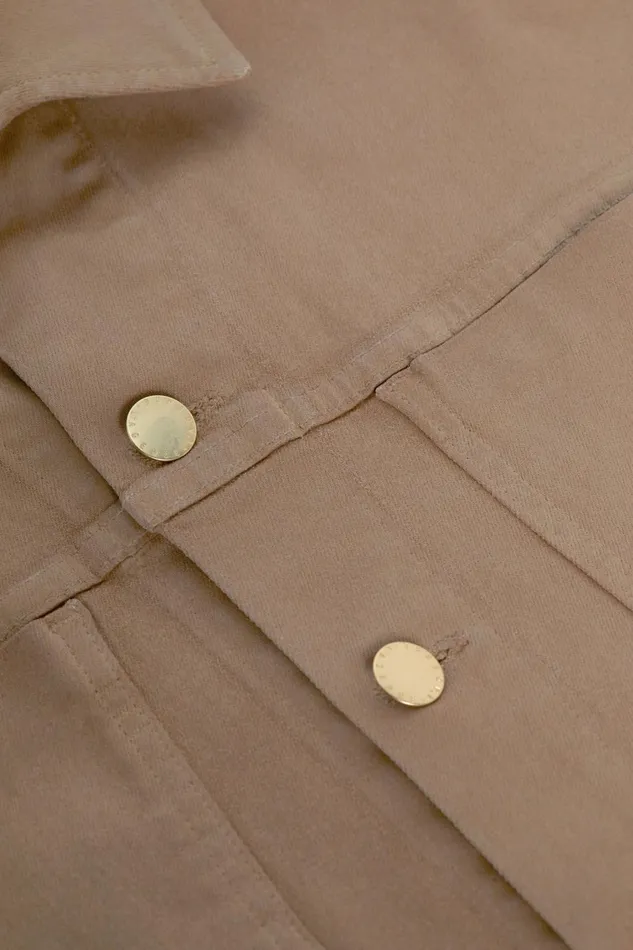 Janelle Coated Denim Jacket Cappuccino Coated Women L039Agence Blazers and Jackets Janelle Coated Denim Jacket Cappuccino Coated Women L039Agence Blazers and Jackets