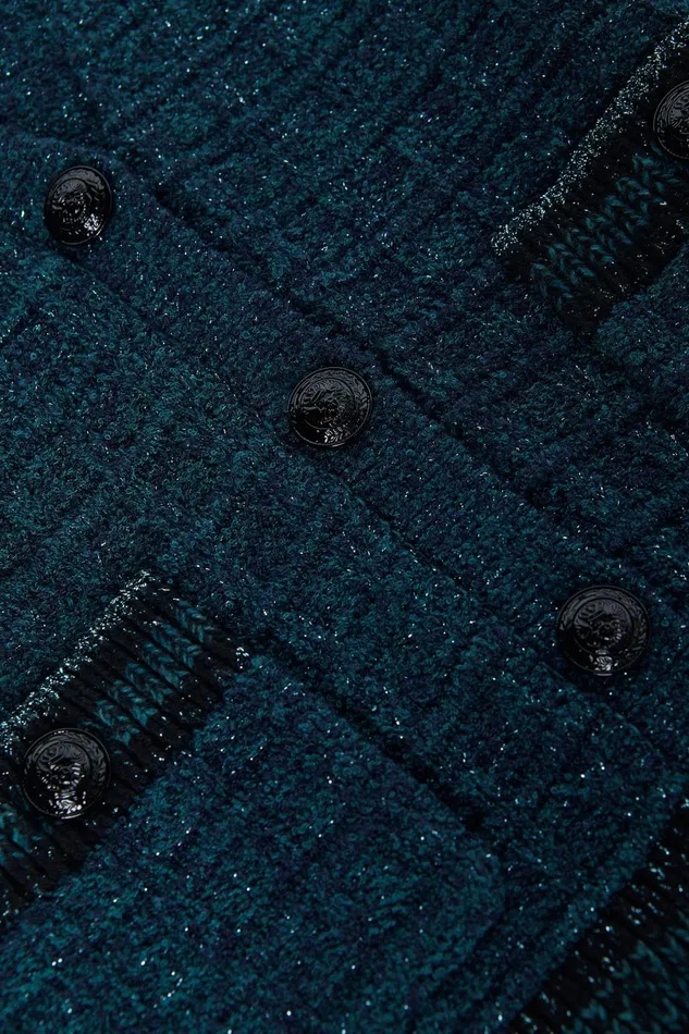 Jenni Cardigan Deep Teal Multi Women L039Agence Knitwear Jenni Cardigan Deep Teal Multi Women L039Agence Knitwear