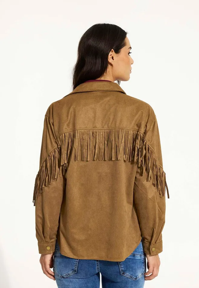 JESSICA SHIRT 16514 810 Cognac 810 Women IN FRONT BLOUSES SHIRTS