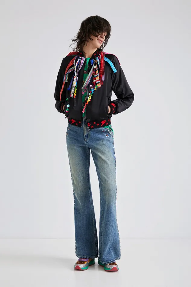 Johnson Hartig Ribbon Bomber Jacket Women Desigual Jackets