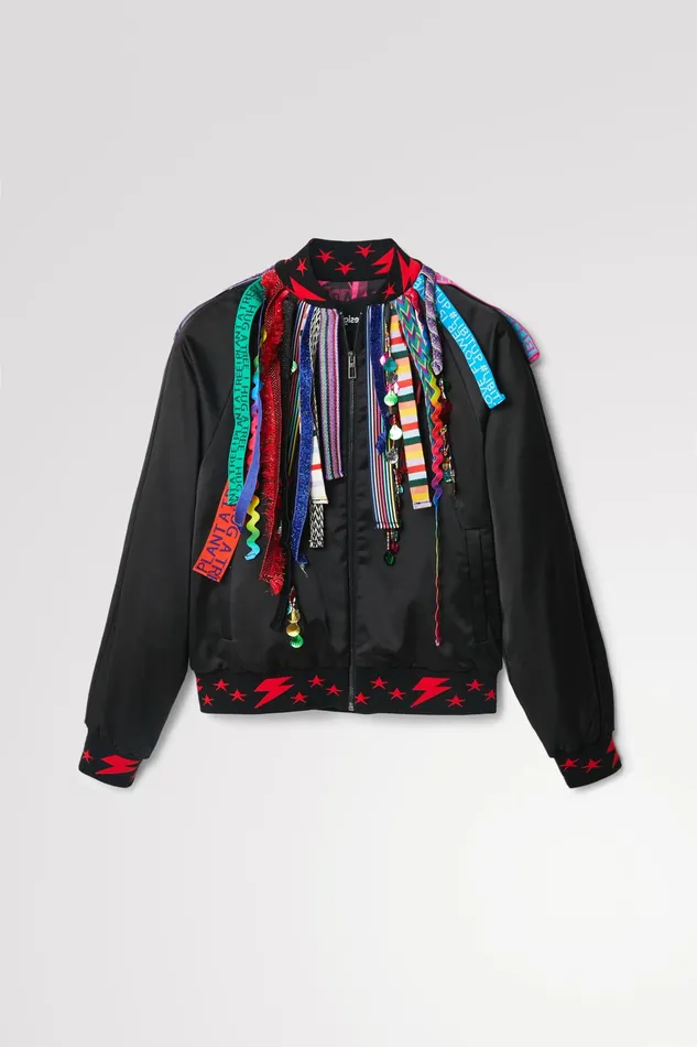 Johnson Hartig Ribbon Bomber Jacket Women Desigual Jackets