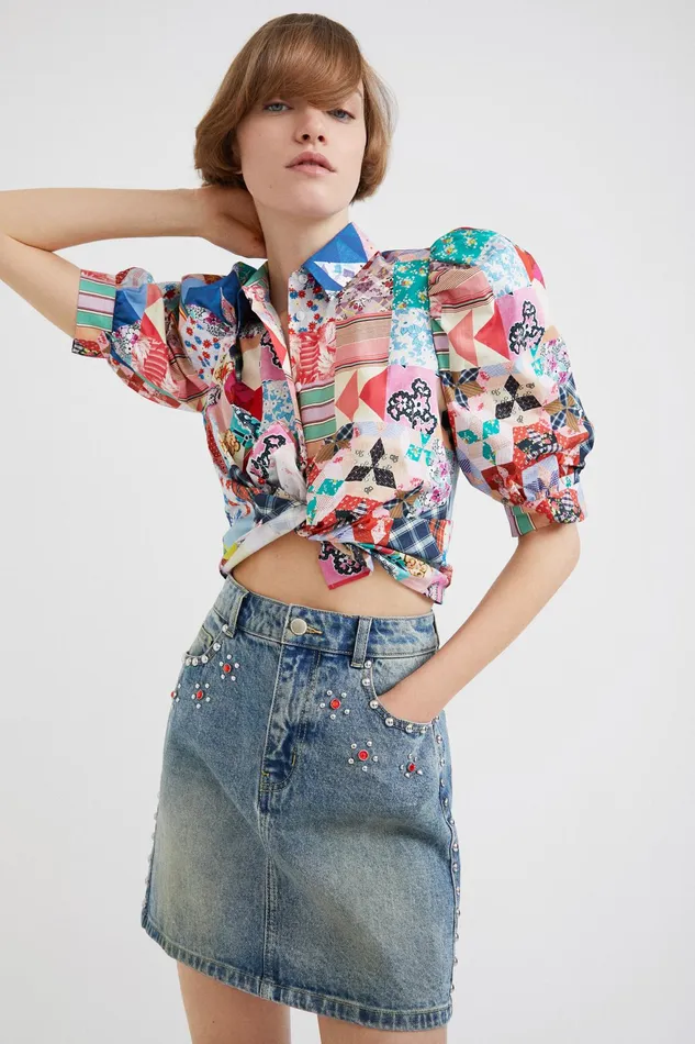 Johnson Hartig Studded Miniskirt Women Desigual Skirts and Shorts