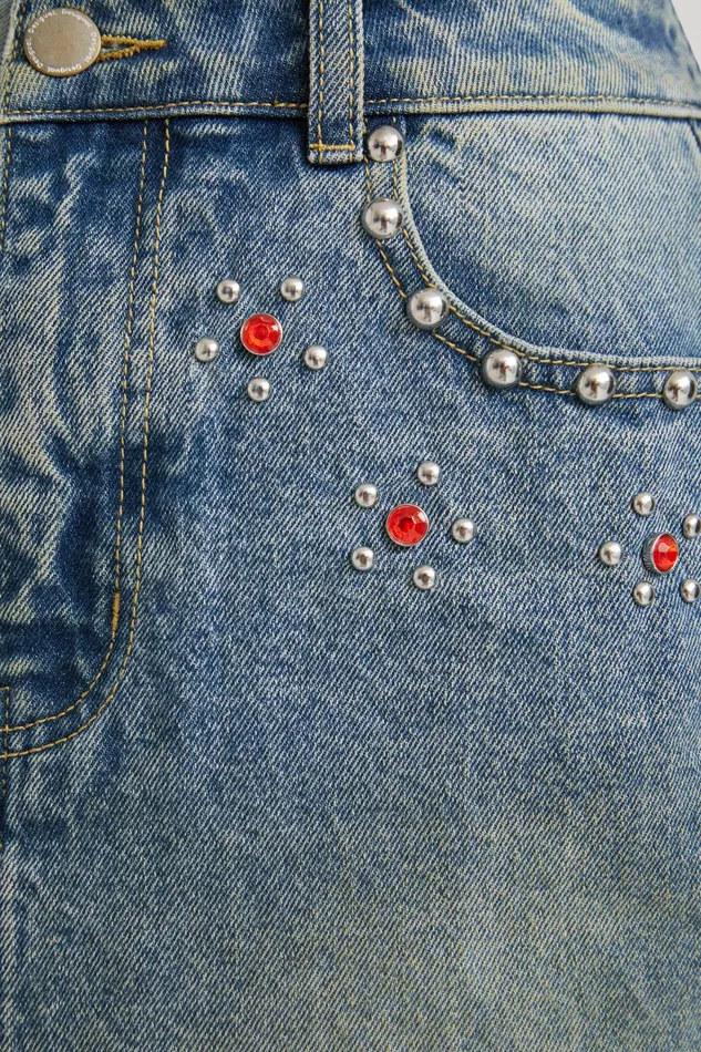 Johnson Hartig Studded Miniskirt Women Desigual Skirts and Shorts