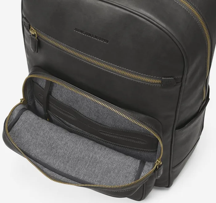 JohnstonandMurphy Backpacks and Briefcases Rhodes Backpack Black Full Grain 8211 Men JohnstonandMurphy Backpacks and Briefcases Rhodes Backpack Black Full Grain 8211 Men