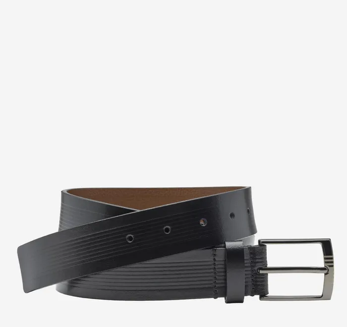 JohnstonandMurphy Belts Center Laser Belt Black 8211 Men