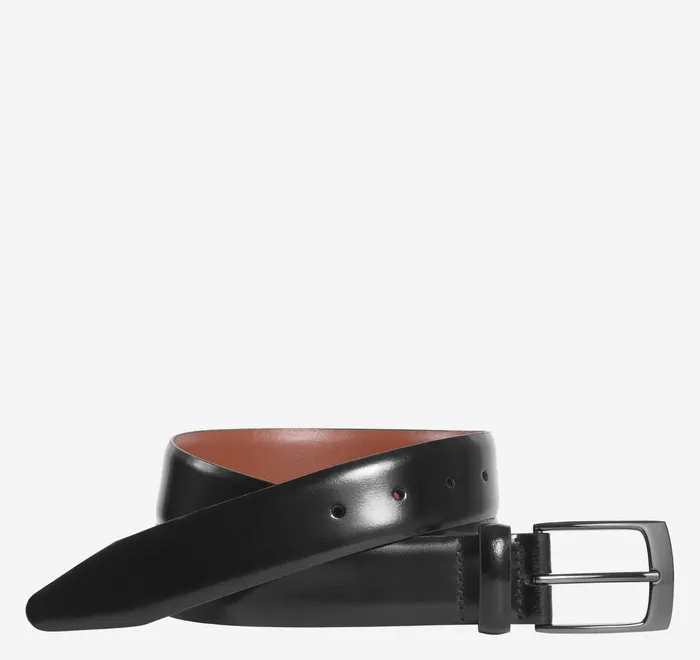 JohnstonandMurphy Belts Leather Belt Black 8211 Men