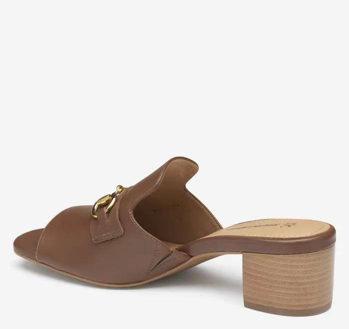JohnstonandMurphy Heels and Platform Wedges Edith Bit Slide Cognac Glove Leather 8211 Women