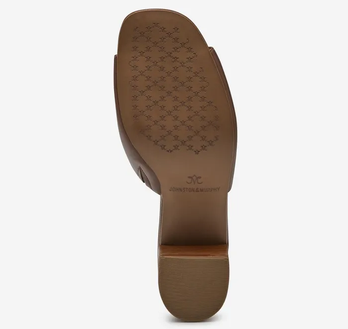 JohnstonandMurphy Heels and Platform Wedges Edith Bit Slide Cognac Glove Leather 8211 Women