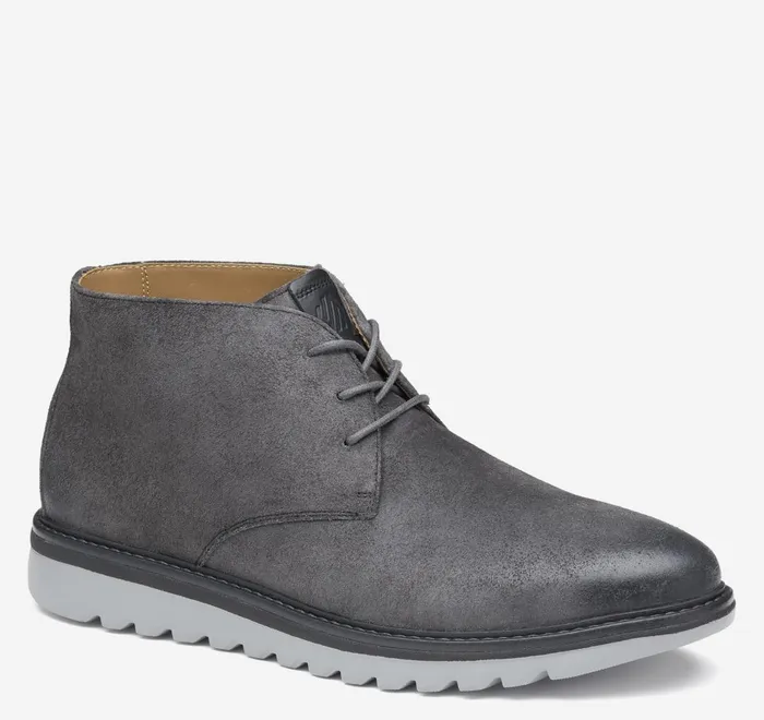 JohnstonandMurphy LaceUps Braydon Chukka Charcoal Waxed Suede 8211 Men