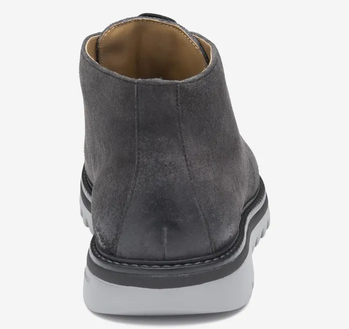 JohnstonandMurphy LaceUps Braydon Chukka Charcoal Waxed Suede 8211 Men