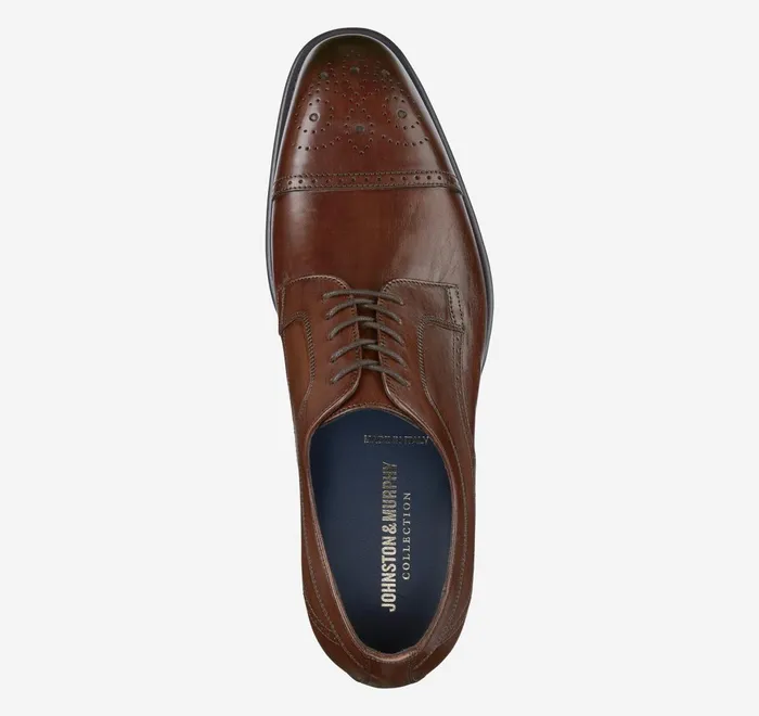 JohnstonandMurphy LaceUps Ellsworth Cap Toe Brown Italian Calfskin 8211 Men JohnstonandMurphy LaceUps Ellsworth Cap Toe Brown Italian Calfskin 8211 Men