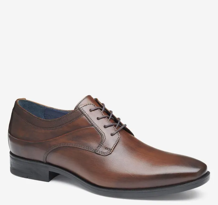 JohnstonandMurphy LaceUps Gibbons Plain Toe Mahogany Full Grain 8211 Men