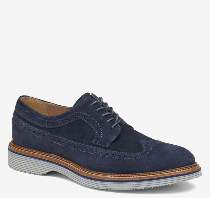 JohnstonandMurphy LaceUps Jenson Longwing Navy Suede 8211 Men JohnstonandMurphy LaceUps Jenson Longwing Navy Suede 8211 Men