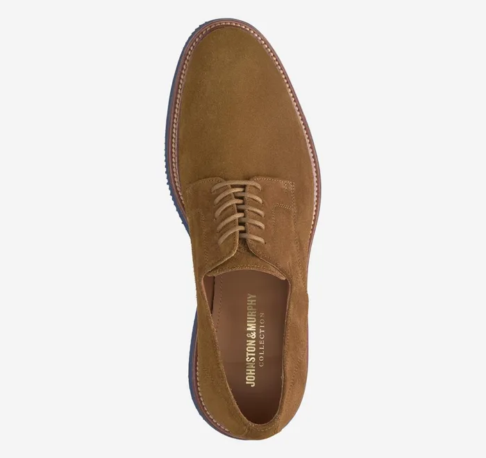 JohnstonandMurphy LaceUps Jenson Plain Toe Snuff Suede 8211 Men JohnstonandMurphy LaceUps Jenson Plain Toe Snuff Suede 8211 Men