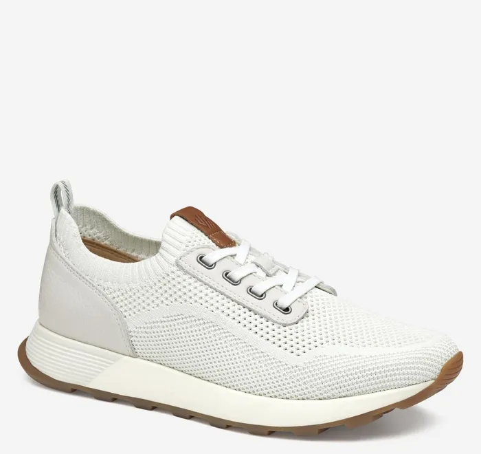 JohnstonandMurphy LaceUps Kinnon Knit Jogger Off White Knit 8211 Men