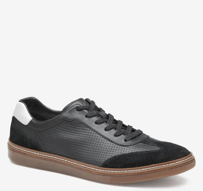 JohnstonandMurphy LaceUps Mcguffey TToe Black Embossed Full Grainsuede 8211 Men JohnstonandMurphy LaceUps Mcguffey TToe Black Embossed Full Grainsuede 8211 Men