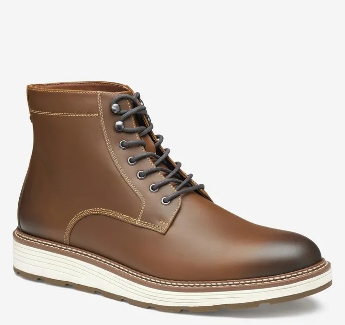 JohnstonandMurphy LaceUps Upton Lug Plain Toe Boot Dark Tan Waterproof Full Grain 8211 Men JohnstonandMurphy LaceUps Upton Lug Plain Toe Boot Dark Tan Waterproof Full Grain 8211 Men