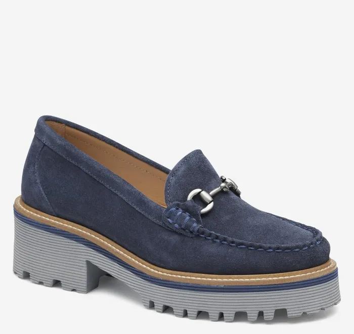 JohnstonandMurphy Mules and Loafers Emmalynn Bit Loafer Navy Suede 8211 Women JohnstonandMurphy Mules and Loafers Emmalynn Bit Loafer Navy Suede 8211 Women