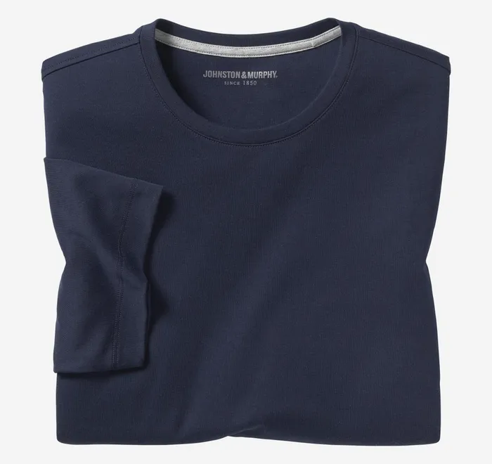 JohnstonandMurphy Polos and Tees Essential Tee Navy 8211 Men