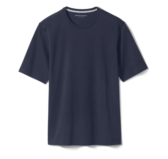 JohnstonandMurphy Polos and Tees Essential Tee Navy 8211 Men JohnstonandMurphy Polos and Tees Essential Tee Navy 8211 Men